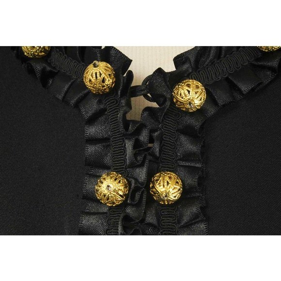 VICTOR COSTA Black Bead Embellished Blazer - Picture 4 of 5